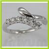 Image 1 : Genuine 0.45 ctw Diamond Ring 14K White Gold