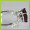 Image 2 : Genuine 5.02 ctw Ruby & Diamond  Ring 18kt Gold-White