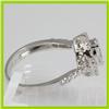 Image 3 : Genuine 0.67 ctw Princess Cut Marquee & Diamond Ring 18kt Gold-White 