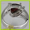 Image 3 : Genuine  2.81 ctw  Garnet Ring  14KT White Gold  Ring Size  7.5