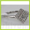 Image 2 : Genuine 0.51 ctw Diamond Ring 18K White Gold