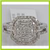 Image 1 : Genuine 1.01ctwPrincess cut Diamond Ring14kt White Gold