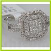 Image 3 : Genuine 1.01ctwPrincess cut Diamond Ring14kt White Gold