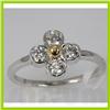 Image 1 : Genuine 0.49 ctw Diamond Ring 18K White Gold