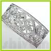 Image 3 : Genuine 3.92 ctw 18K Diamond Studded Fashion Bangle G SI1