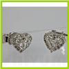 Image 1 : Genuine 0.280 ctw Diamond Earring 18kt Gold-White