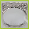 Image 2 : Genuine 0.75 ctw Diamond Ring 14K White Gold