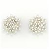 .38ct Genuine Natrl Diamond 9k Wht Gold Earrings (JEW-9223X)