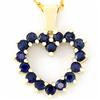 1.12ct Natural Bl Sapphire 9k Solid Gold Pendant (JEW-9289X)
