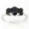 2.08ct Black Sapphire Diamond 9k Wht Gold Ring (JEW-9453X)