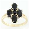 2.39k Genuine Black Sapphire Diamond 9k Gold Ring (JEW-9399X)