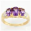1.90ct Natural Amethyst Diamond 9k Gold Ring (JEW-9427X)