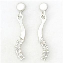 .20ct Genuine Natrl Diamond 9k Wht Gold Earrings (JEW-9197X)
