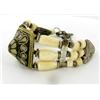 Image 2 : Tibet Turquoise Bone Nickel Bracelet (ANT-1104)