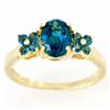 2.20ct Natural London Bl Topaz 9k Yel Gold Ring (JEW-9369X)