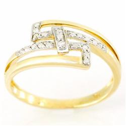 .21ct 21 Natural Diamond Ring 9k Yel Gold (JEW-9473X)