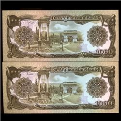 1979 Afghanastan 1000 Afghanis Crisp Unc Note (COI-3804)