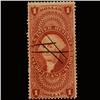 Image 1 : 1860s US Revenue Stamp $1 Lease (STM-1424)