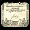 Image 1 : 1793 France 50 Sols Assignat Currency Hi Grade (CUR-05887)