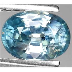 1.38ct Top Oval Cut Sky Blue Zircon  (GEM-7205)