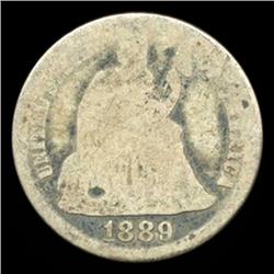 1889S Seated Dime Circulated (COI-4330)