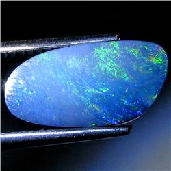 2.65ct Australian Black Opal Doublet Full Fire (GEM-30008)