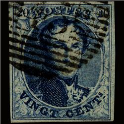 1861 Belgium 20c Used Stamp (STM-1530)
