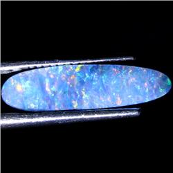 2.24ct Australian Black Opal Doublet Full Fire (GEM-30053)