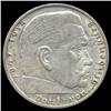1939A Nazi Germany 2 Mark Silver Hi Grade HUGE ERROR (COI-8080)