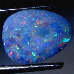 1.98ct Australian Black Opal Doublet Full Fire (GEM-30032)