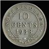 Image 2 : 1938 Canada Newfoundland 10c Silver Hi Grade RARE (COI-6740)