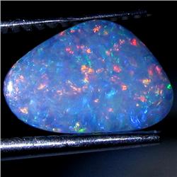 1.67ct Australian Black Opal Doublet Full Fire (GEM-30025)