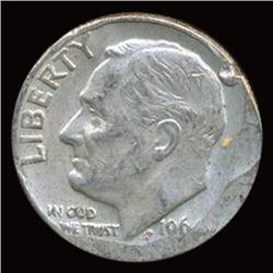 196? Roos Silver Dime Out of Collar Error Hi Grd (COI-5111)