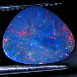 2.57ct Australian Black Opal Doublet Full Fire (GEM-30035)