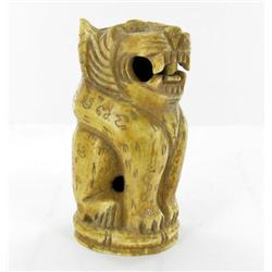 Vintage Handcarved Bone Tiger Netsuke (ANT-958)
