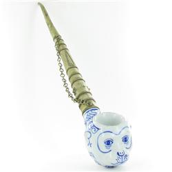 Vintage Ceramic Monkey Tibet Opium Pipe (ANT-842)