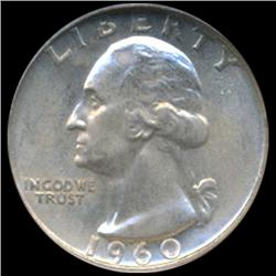 1960D Washington Silver Quarter Graded GEM (COI-6174)