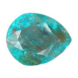3.95ct Pear Blue Green Neon Apatite Africa  (GEM-23918)
