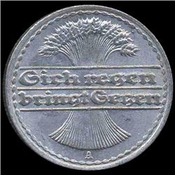 1920A Germany 50pfg MS63 Scarce (COI-8125)