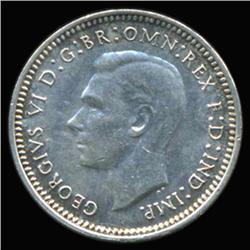 1947 Australia 3 Pence High Grade SCARCE (COI-6812)