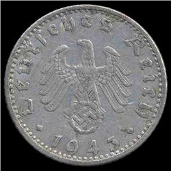 1943A Nazi Germany 50pfg XF (COI-8123)