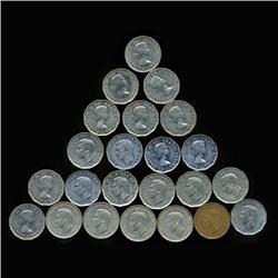 1937-63 Canada 5c Hi Grade Nickel Set 23 Diff.Pcs (COI-6739)