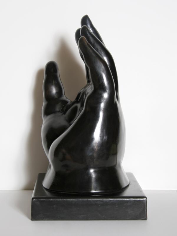 Botero Hand Fernando Botero, Hand, Bronze Sculpture with Black Patina