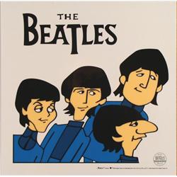 Beatles Cartoon Ltd Ed Sericel Animation Cel Posing