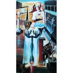 Salvador Dali "Invisible Man" Ltd Edition Lithograph.