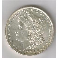 1883-O MORGAN SILVER DOLLAR SHOULD GRADE MS-64