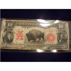 1901 Bison $10 Large Size Note Buffalo Legal Tender