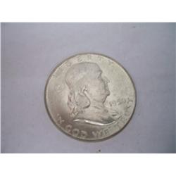 1950-D Choice Brilliant Uncirculated Franklin Half Dollar