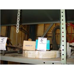 BANDING & CLIPS (4X) 2 ROLLS & 2 BOXES