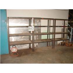 METAL SHELVES (3X)
